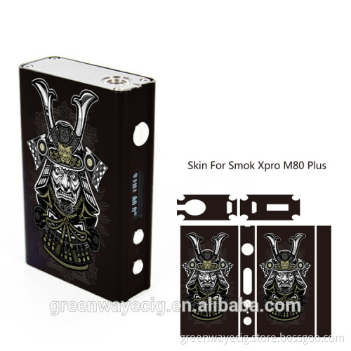 Unique design, wholesale m80 skin smok xpro m80 plus skin mod sticker / wrap M80 / istick 50w sticker waterproof